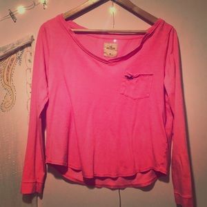 Hot pink pull over